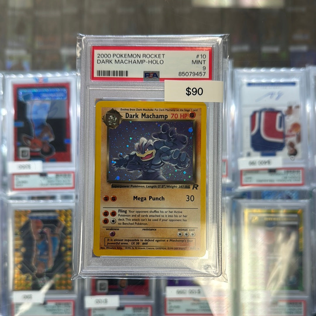 2000 Pokémon Dark Machamp Holo Rocket PSA 10