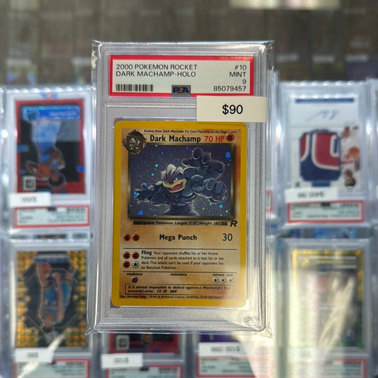 2000 Pokémon Dark Machamp Holo Rocket PSA 10