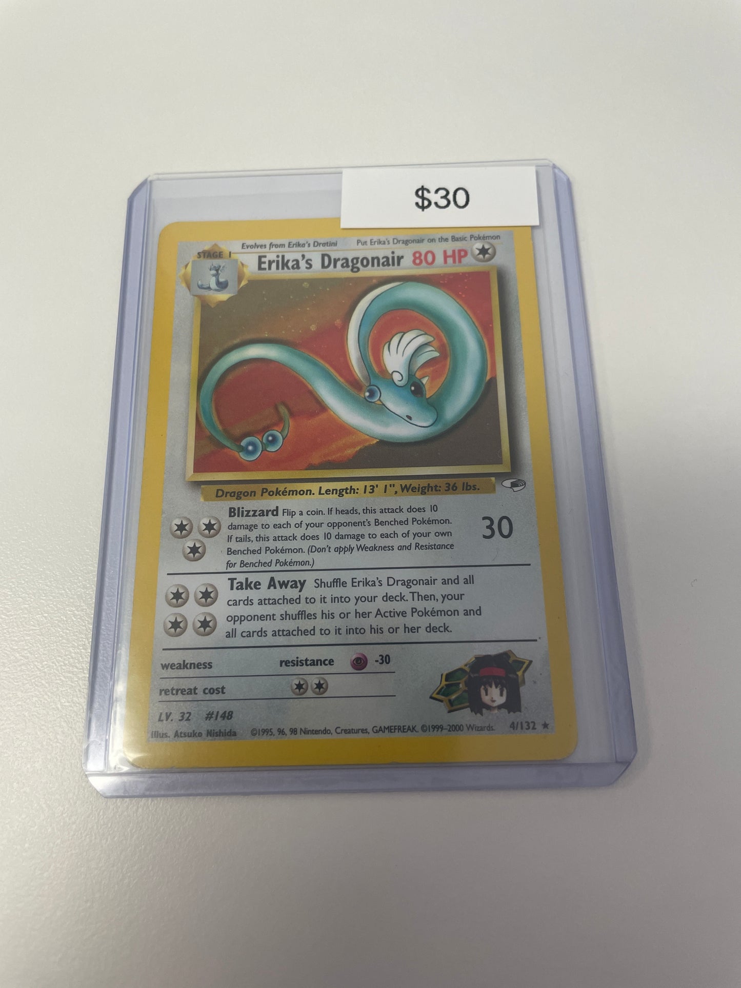 Pokemon Erika’s Dragonair Holo #4/132