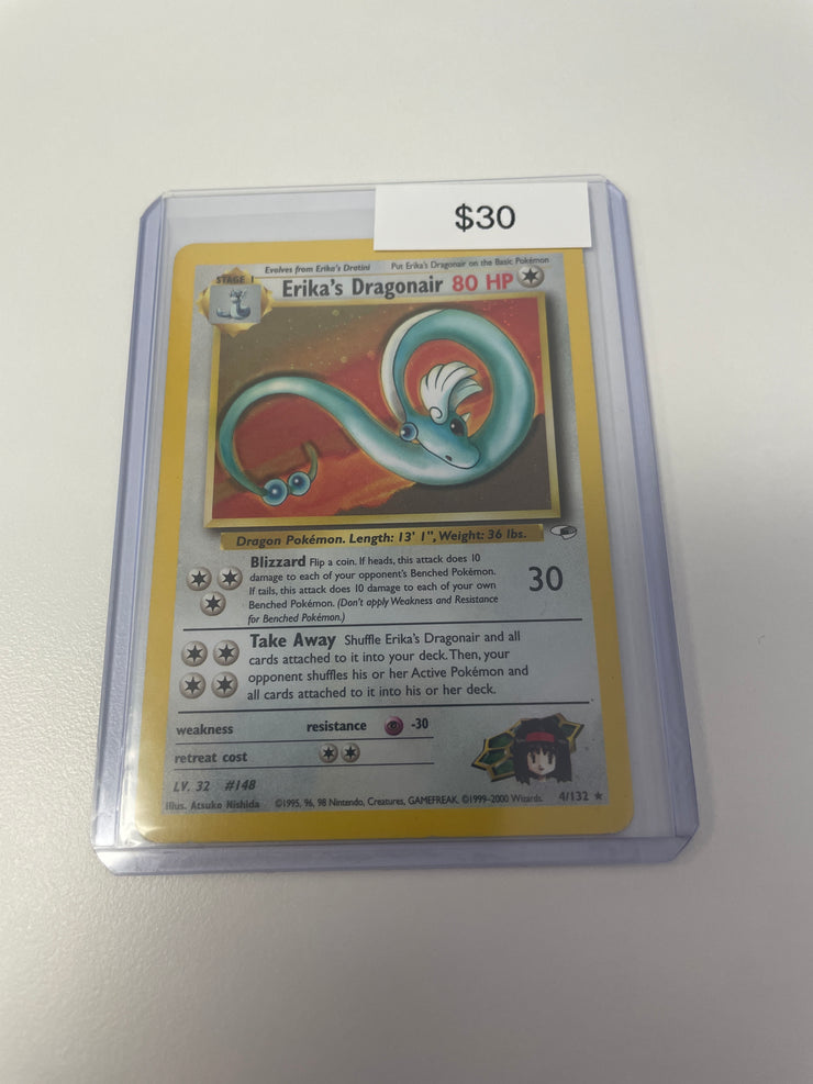 Pokemon Erika’s Dragonair Holo 