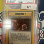 Pokemon Mysterious Fossil 62/62 1st Edition PSA