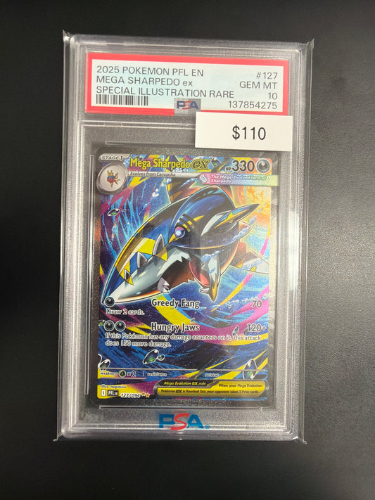 Pokemon Mega Sharpedo Ex #127 PSA 10