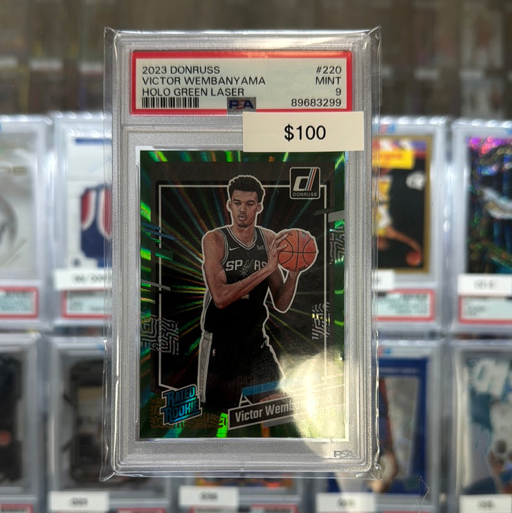 2023 Donruss Victor Wembanyama Green Laser 