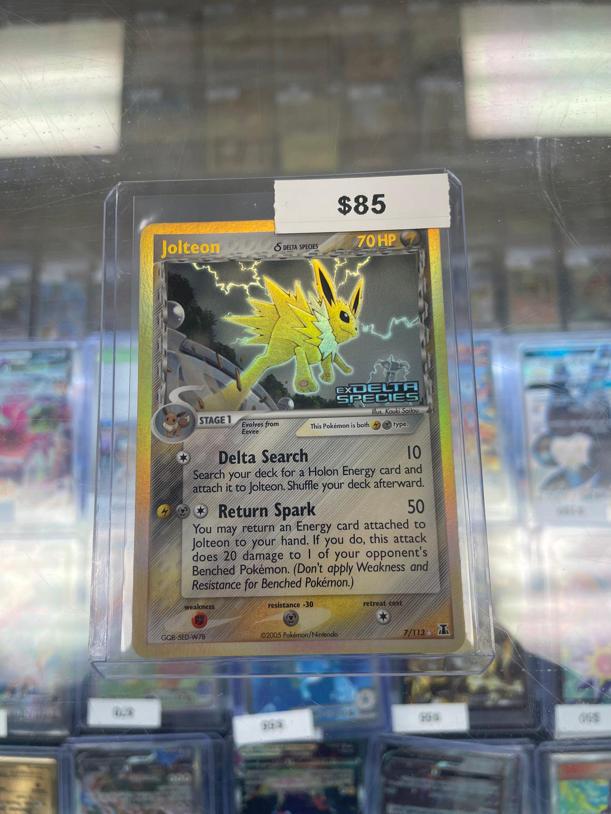 Pokemon Jolteon Ex Delta Species Holo #7/113