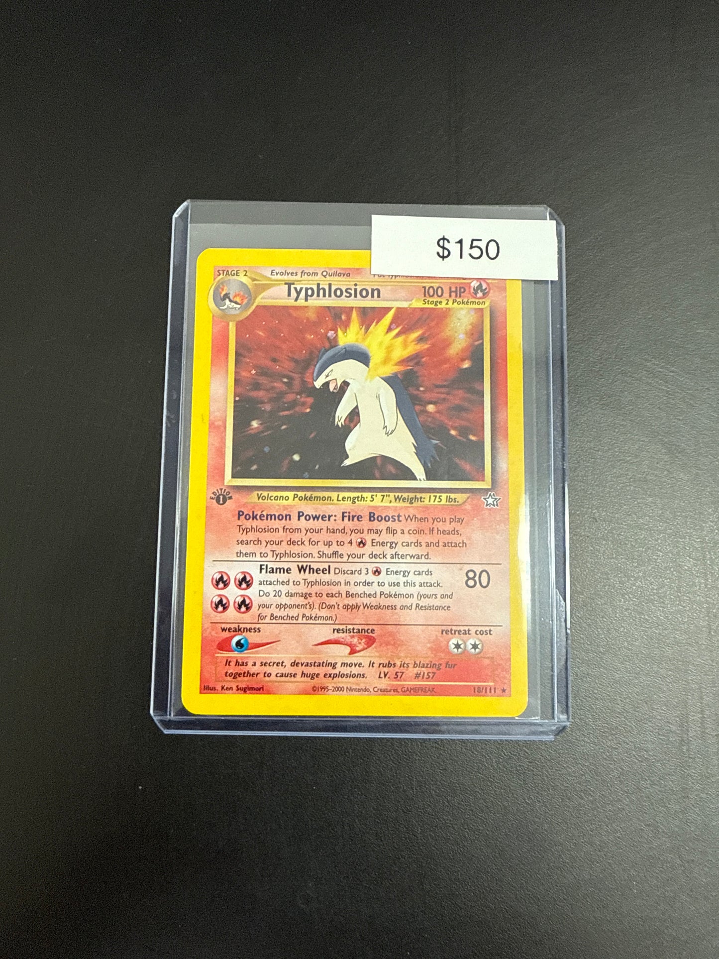 Pokémon TYPHLOSION 10/111 1st Ed.