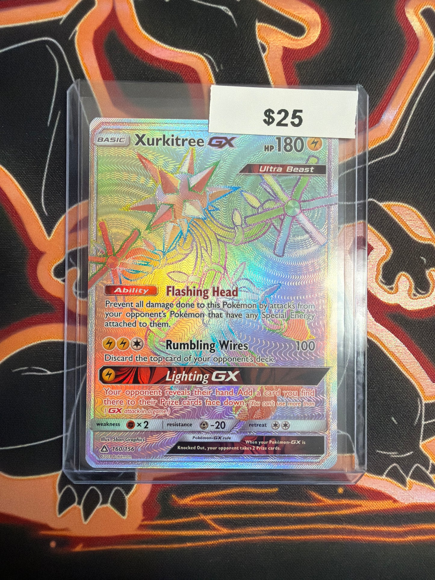 Pokemon Xurkitree GX Secret 160/156
