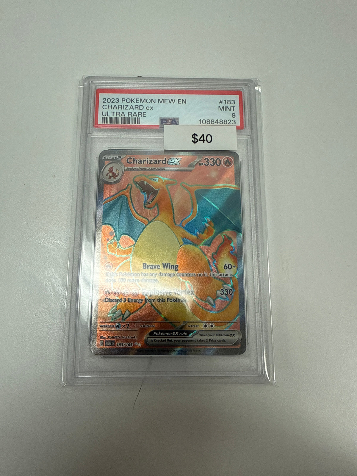 151 Charizard Ex Full Art #183/165 PSA 9