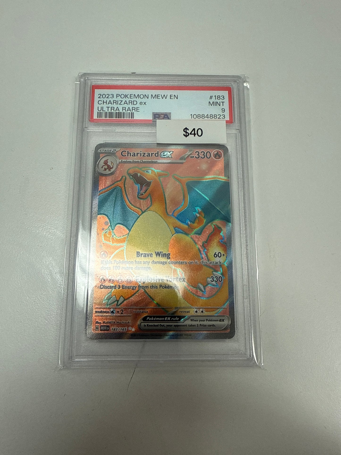 151 Charizard Ex Full Art #183/165 PSA 9