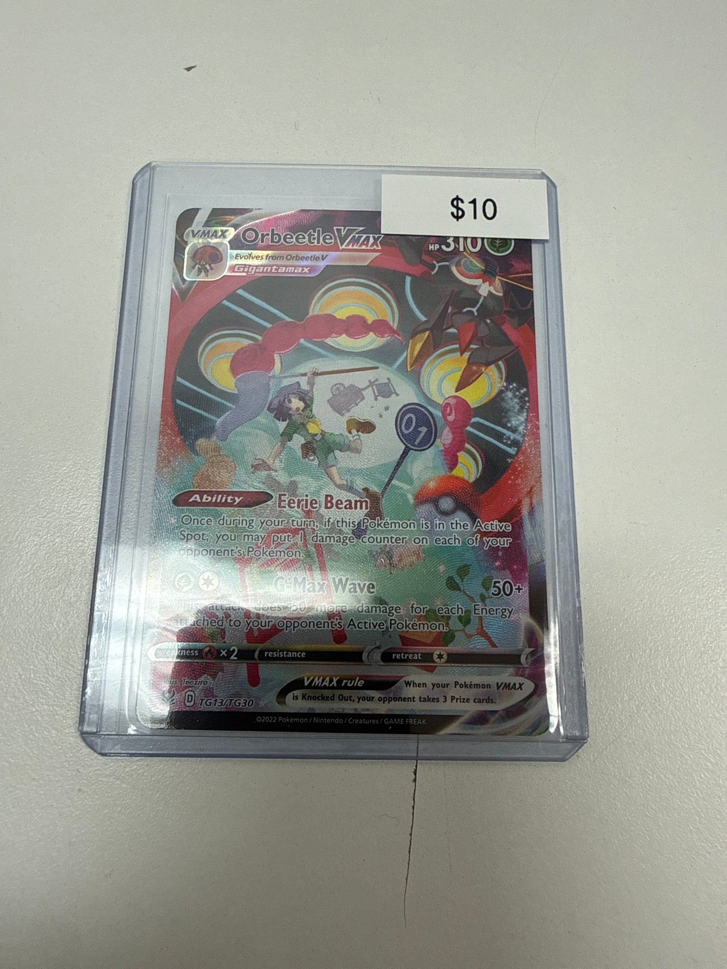 Pokemon Orbeetle Vmax #tg13/tg30