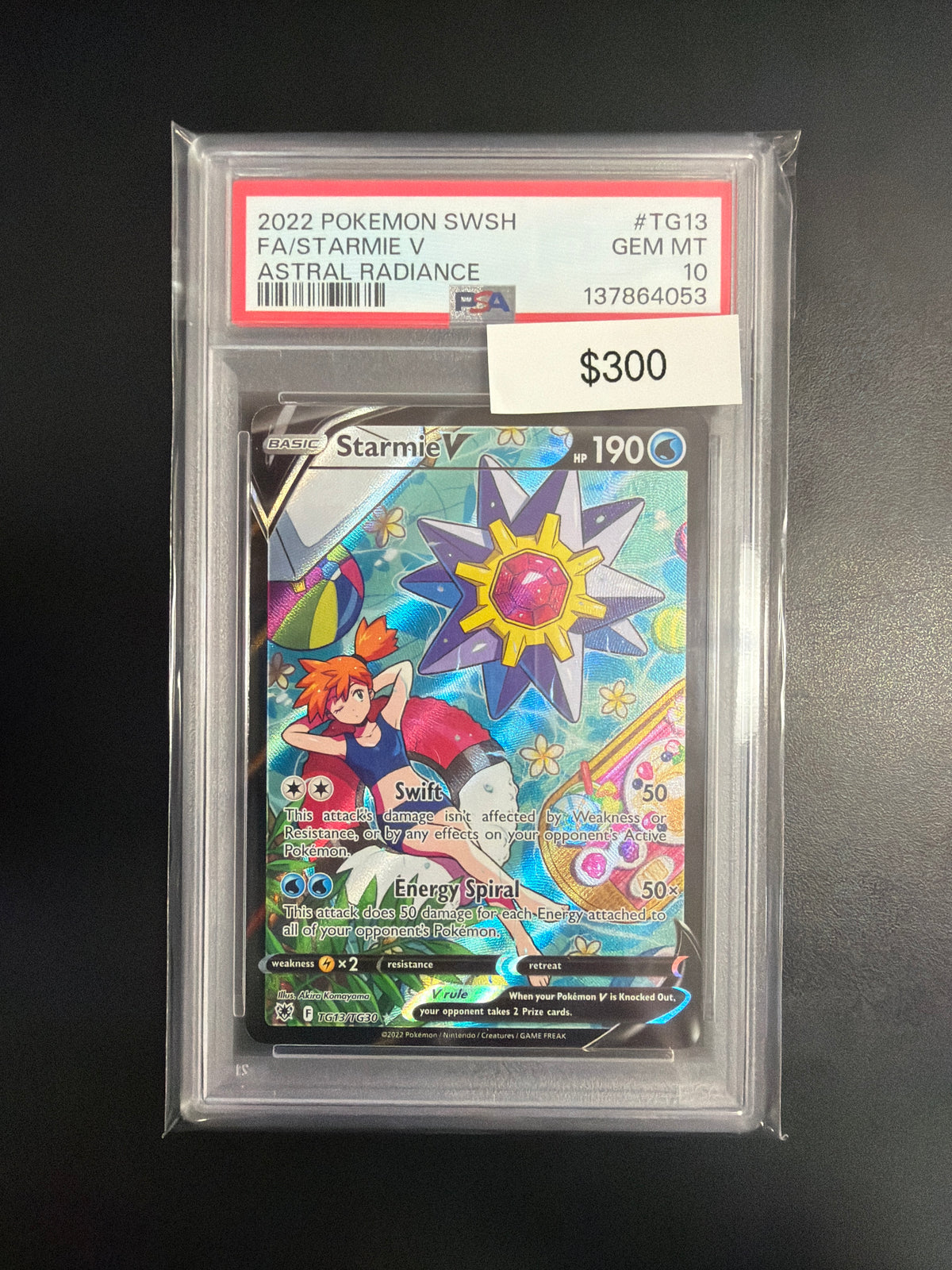 Pokemon Starmie V #TG13 PSA 10