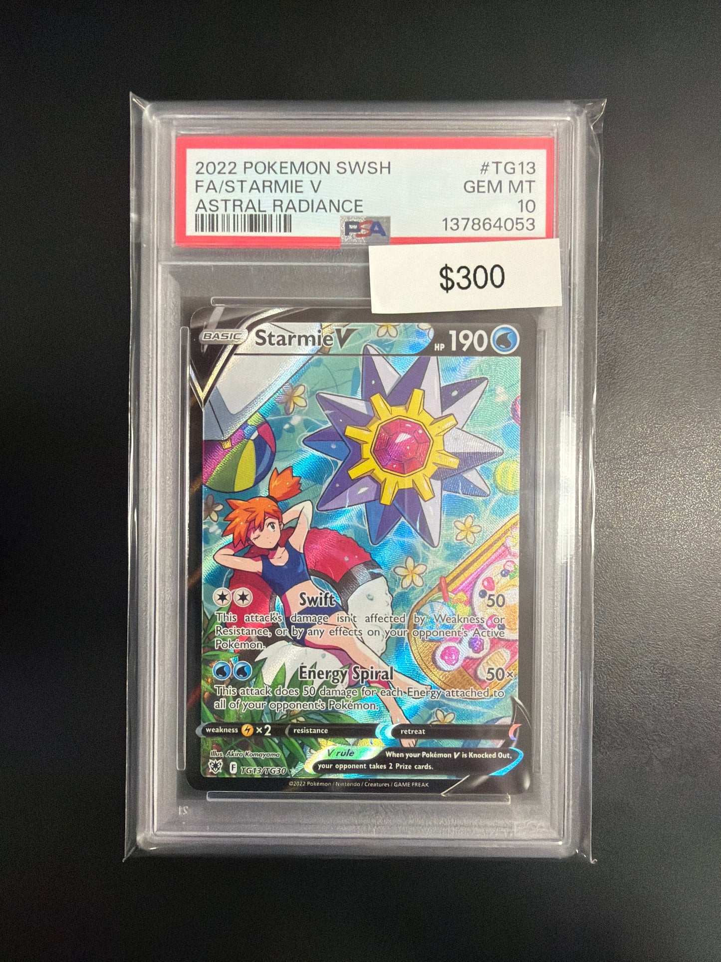Pokemon Starmie V #TG13 PSA 10