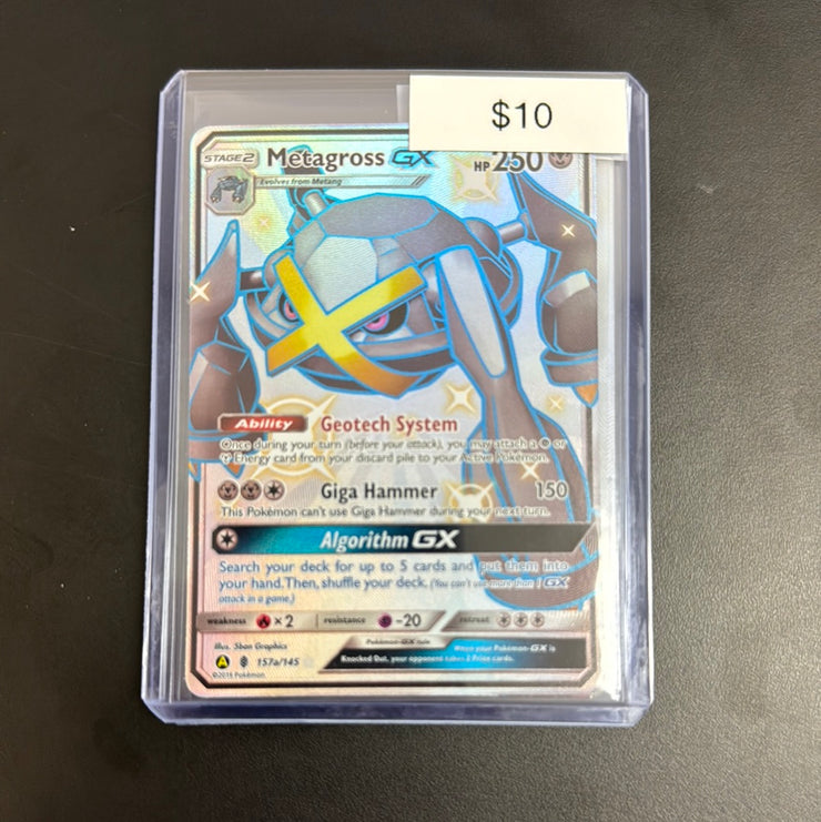 Pokémon Hidden Fates METAGROSS GX 157a/145