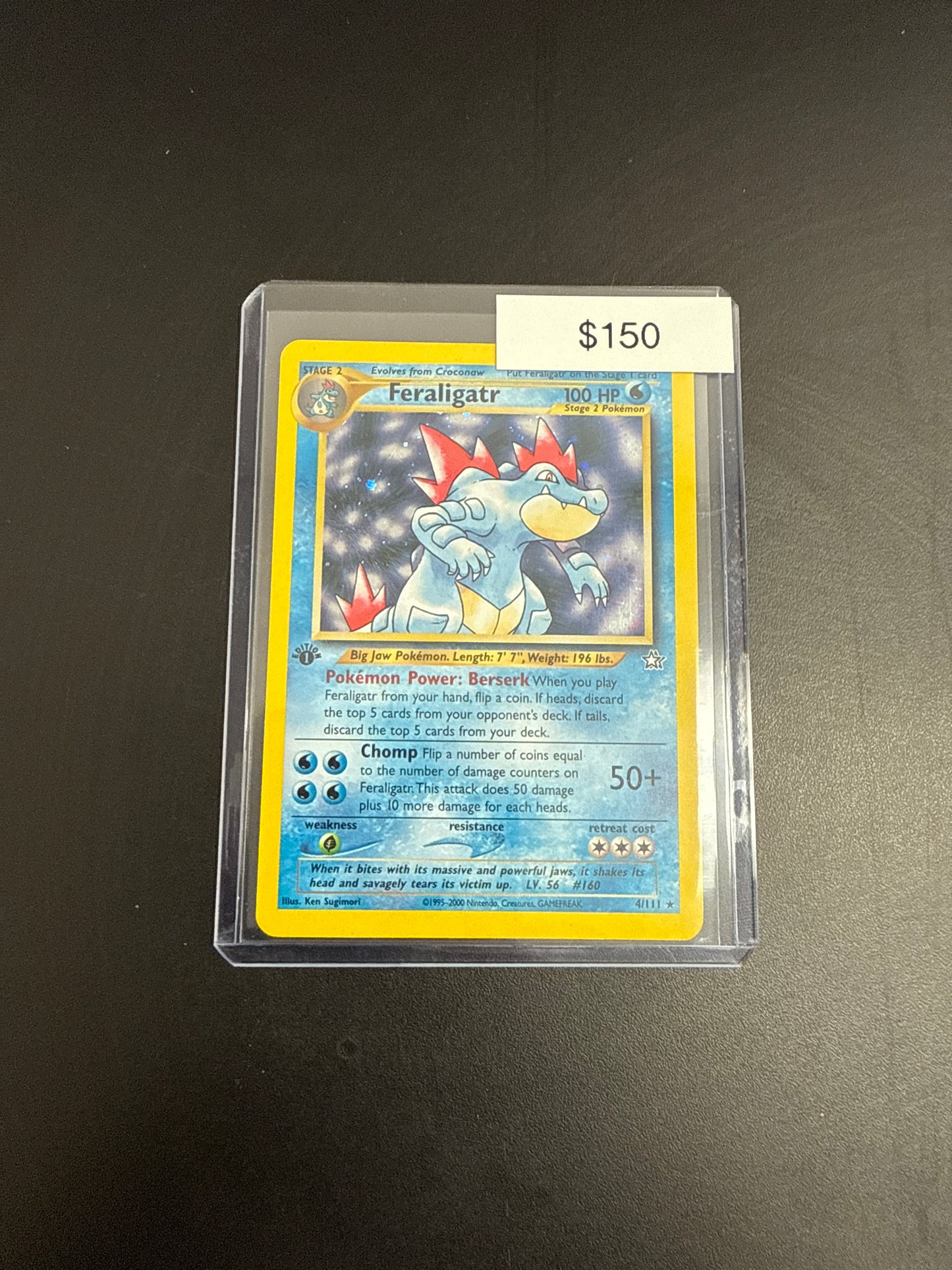 Pokémon FERALIGATR 1st Ed. 4/111