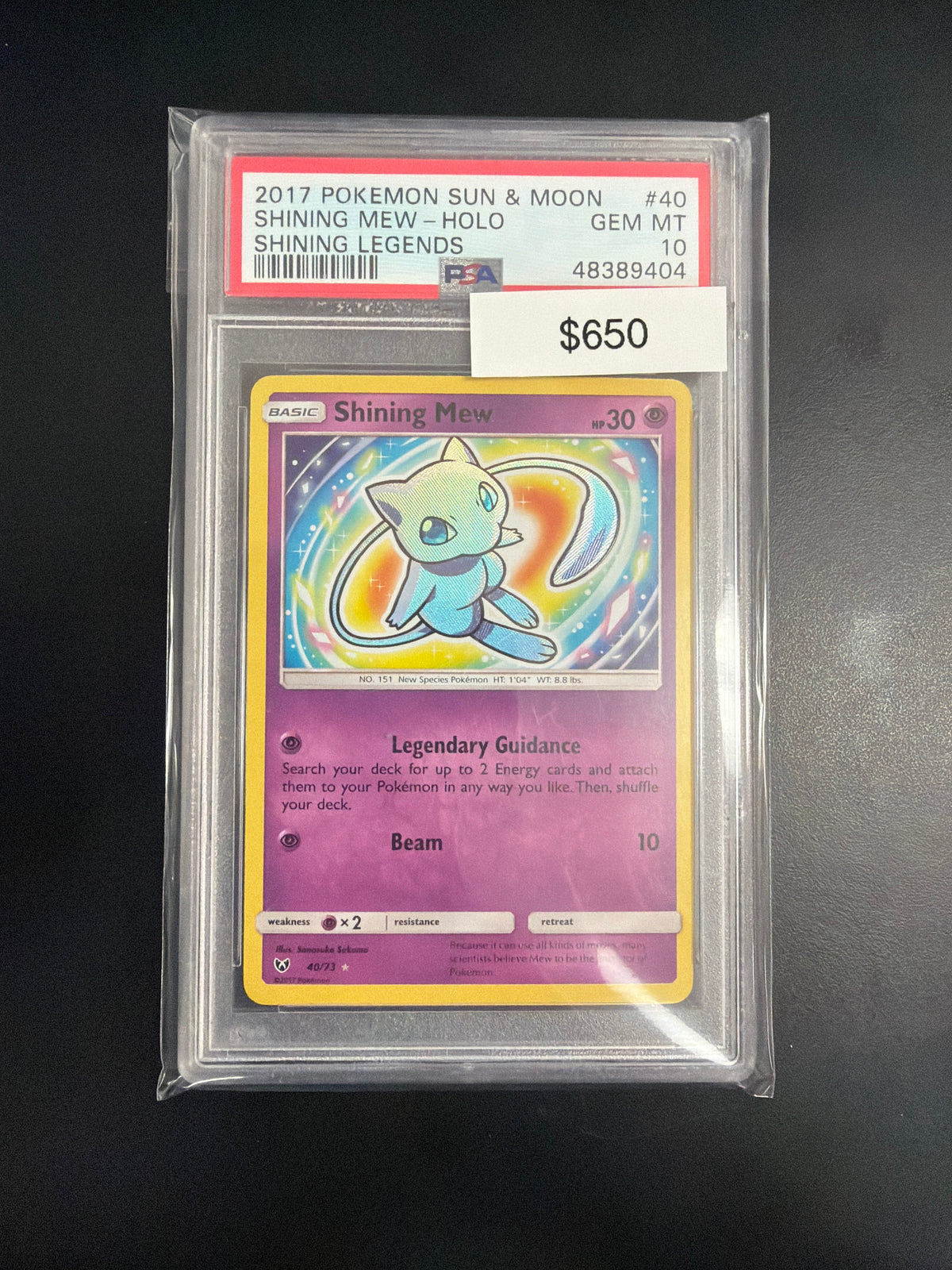 Pokemon Shining Mew 40 PSA 10
