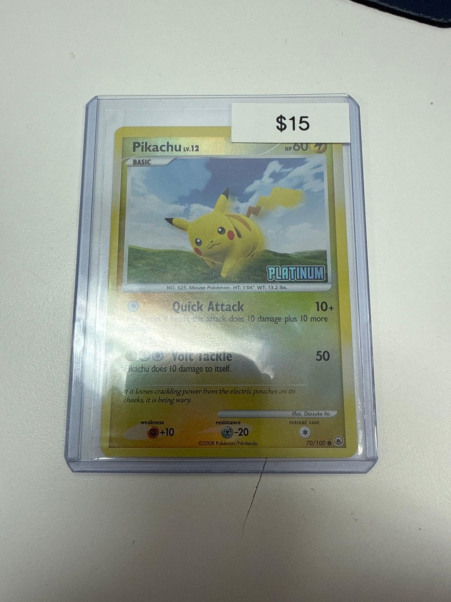 Pokemon Pikachu Rev Holo #70/100