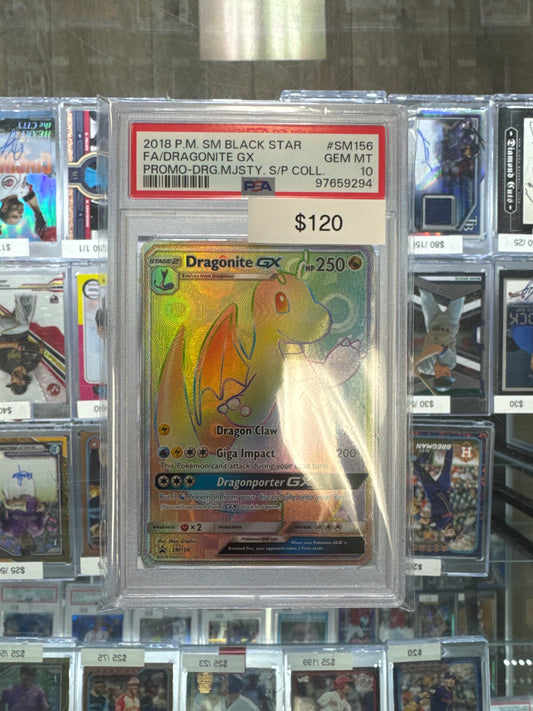 2018 Pokémon Dragonite GX Secret #SM156 PSA 10