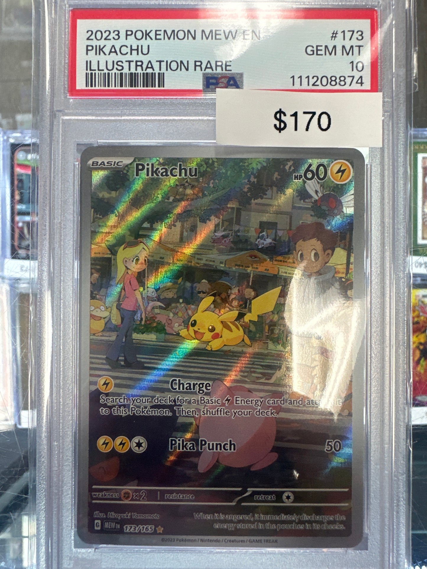 Pokemon 151 Pikachu 173/165 PSA 10