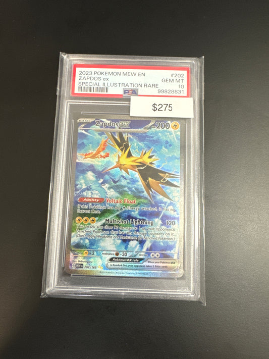 Pokémon Zapdos EX 202 PSA 10