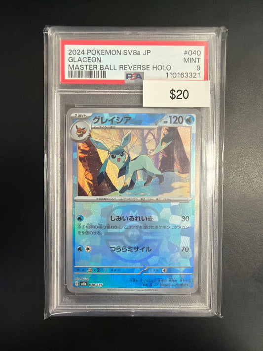 Pokemon Japanese Glaceon #040 PSA 9