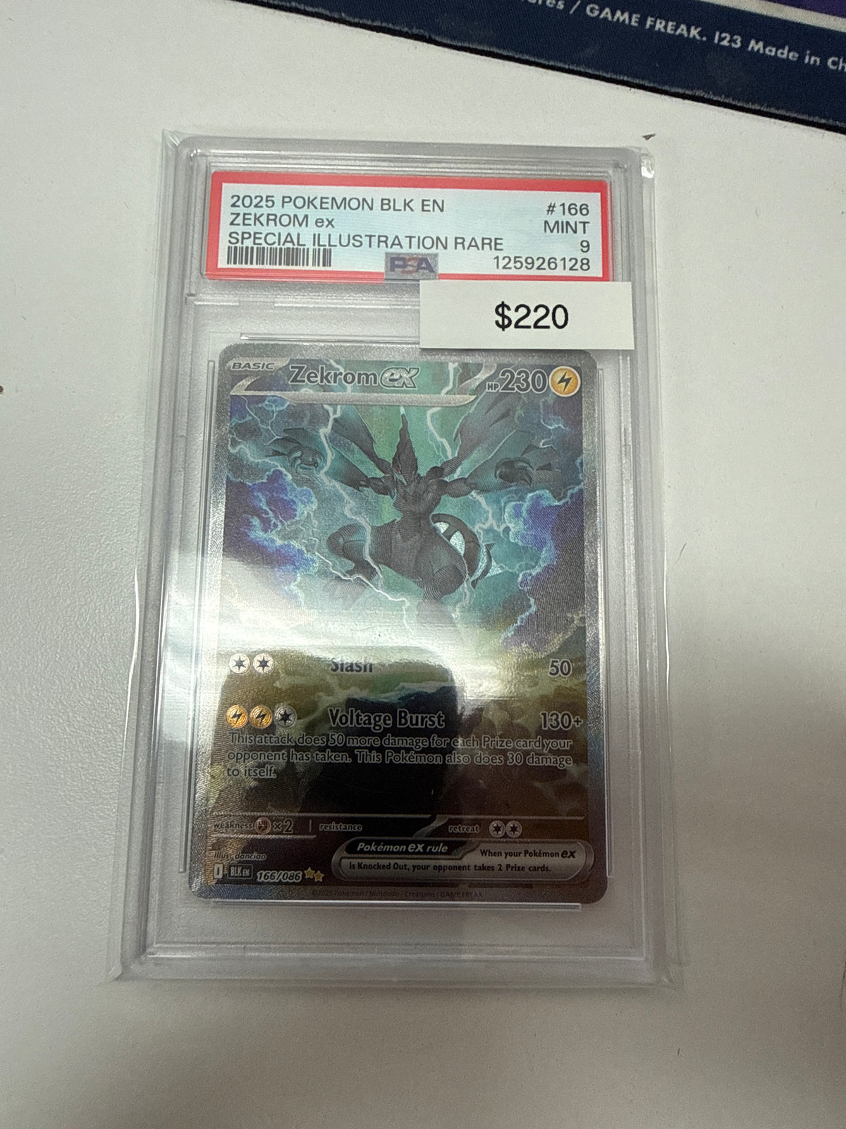 Pokemon Black Bolt Zekrom #166/086 PSA 9