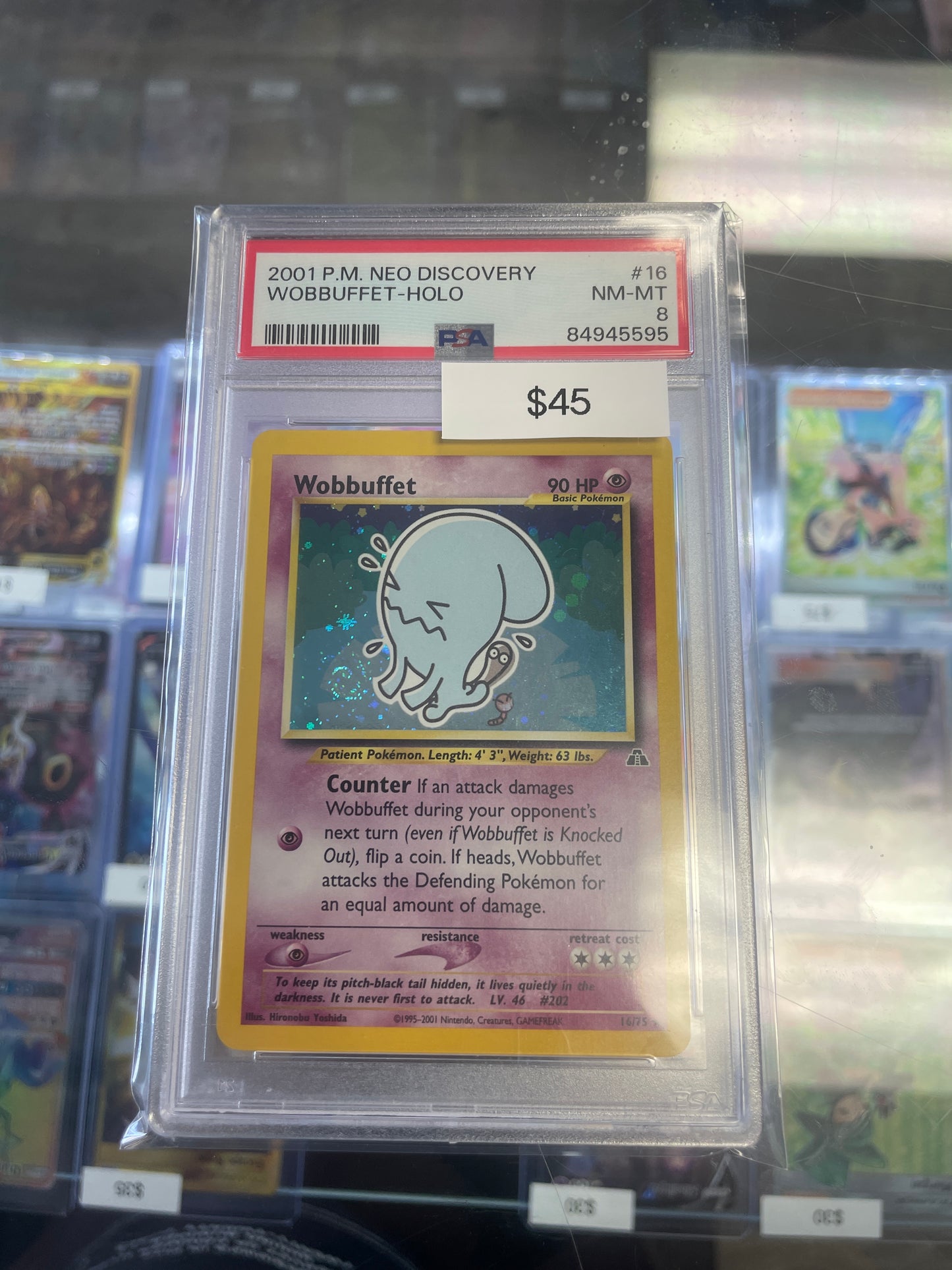 2001 Neo Discovery Wobbuffet Holo #16/75
