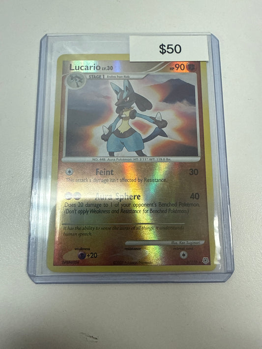 Pokémon Lucario Diamond and Pearl Reverse Holo 6/130
