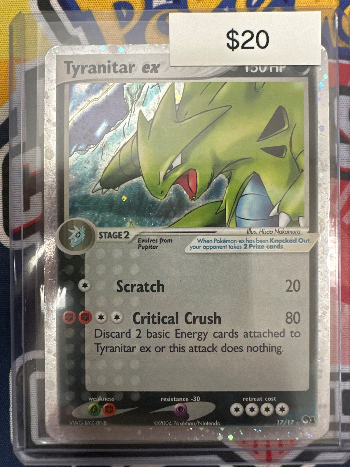 Pokemon Tyranitar ex 17/17