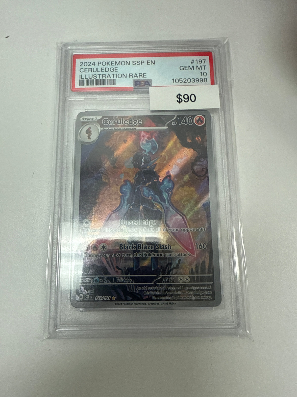 Pokemon Ceruledge #197/191 PSA 10