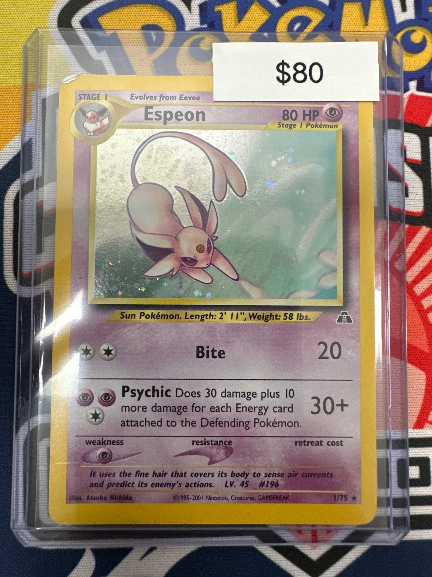 Pokémon Neo ESPEON Holo 1/75