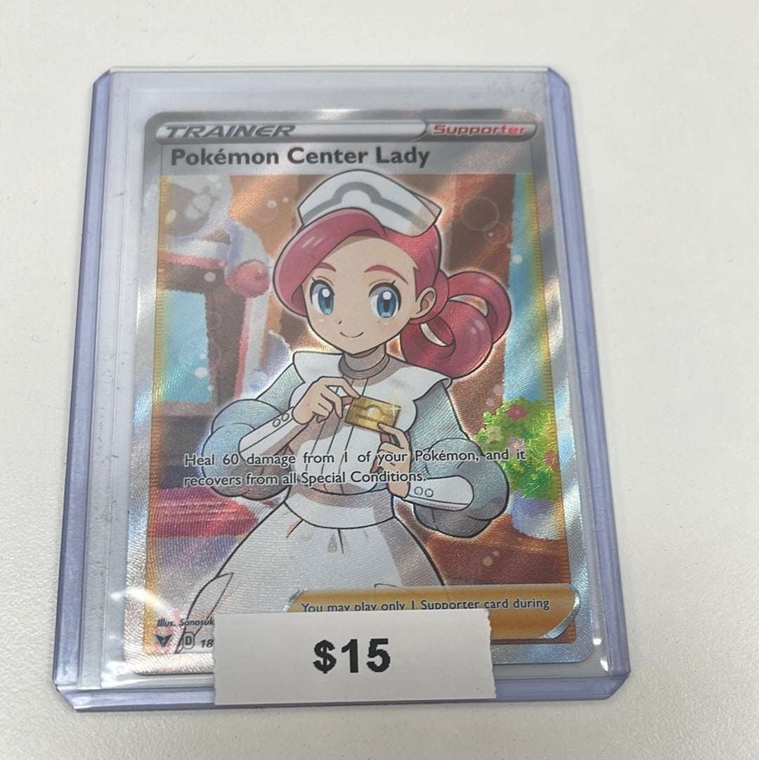 Pokémon Center Lady Vivid Voltage Full Art 185/185