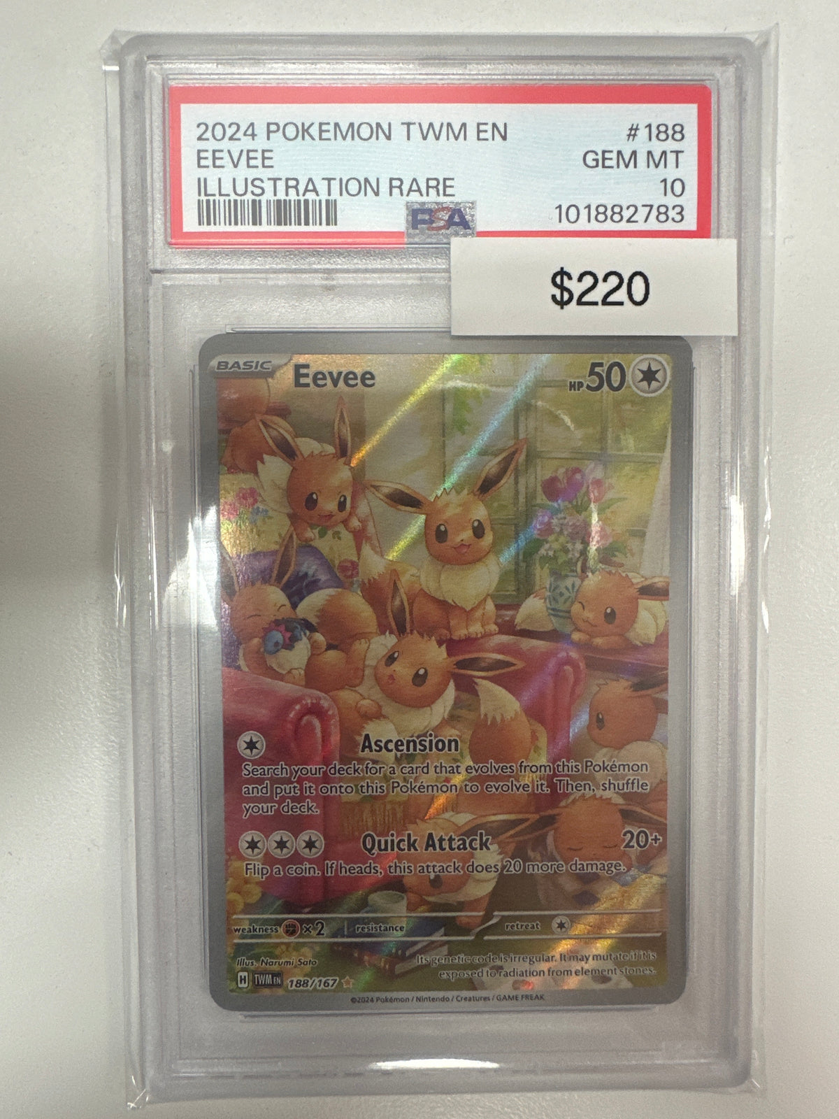 Pokemon Eevee 188/167 PSA 10