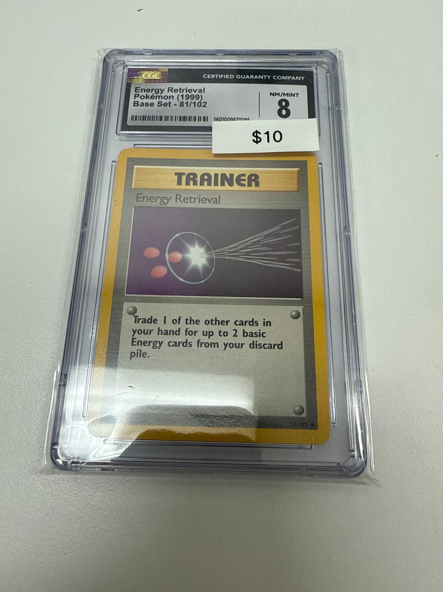 Base Set Energy Retrieval #81/102 CGC 8