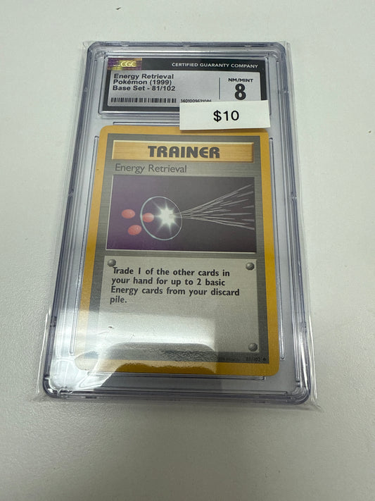 Base Set Energy Retrieval #81/102 CGC 8
