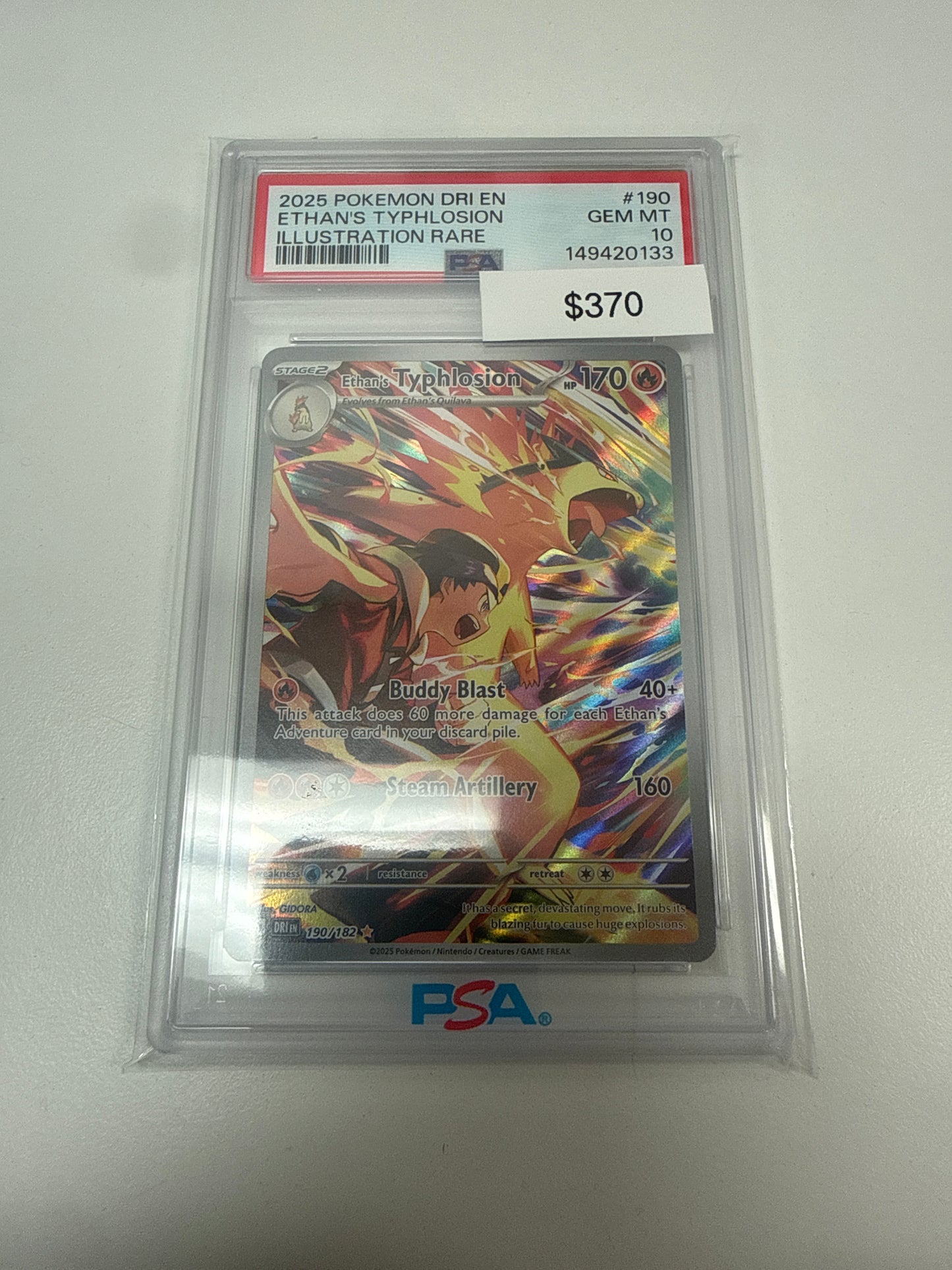 Pokemon Ethan’s Typhlosion PSA 10