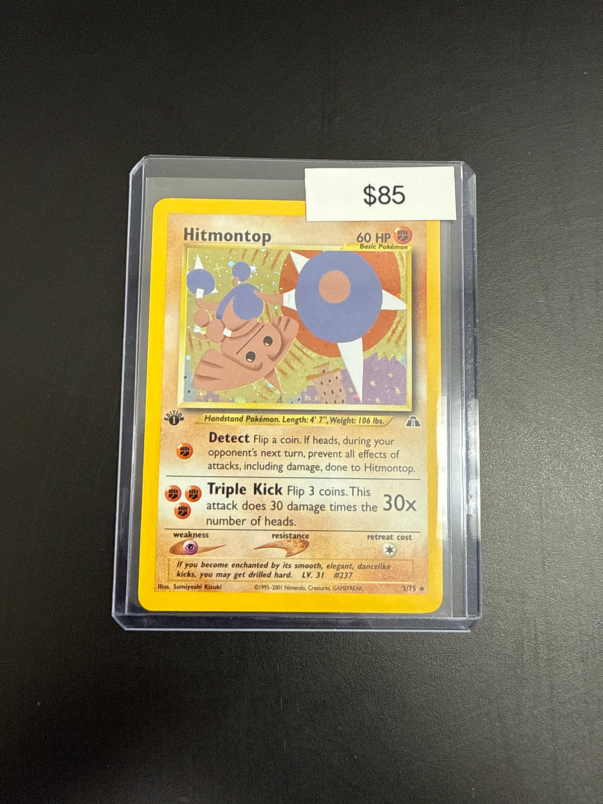 Pokémon HITMONTOP 3/75 1st Ed.
