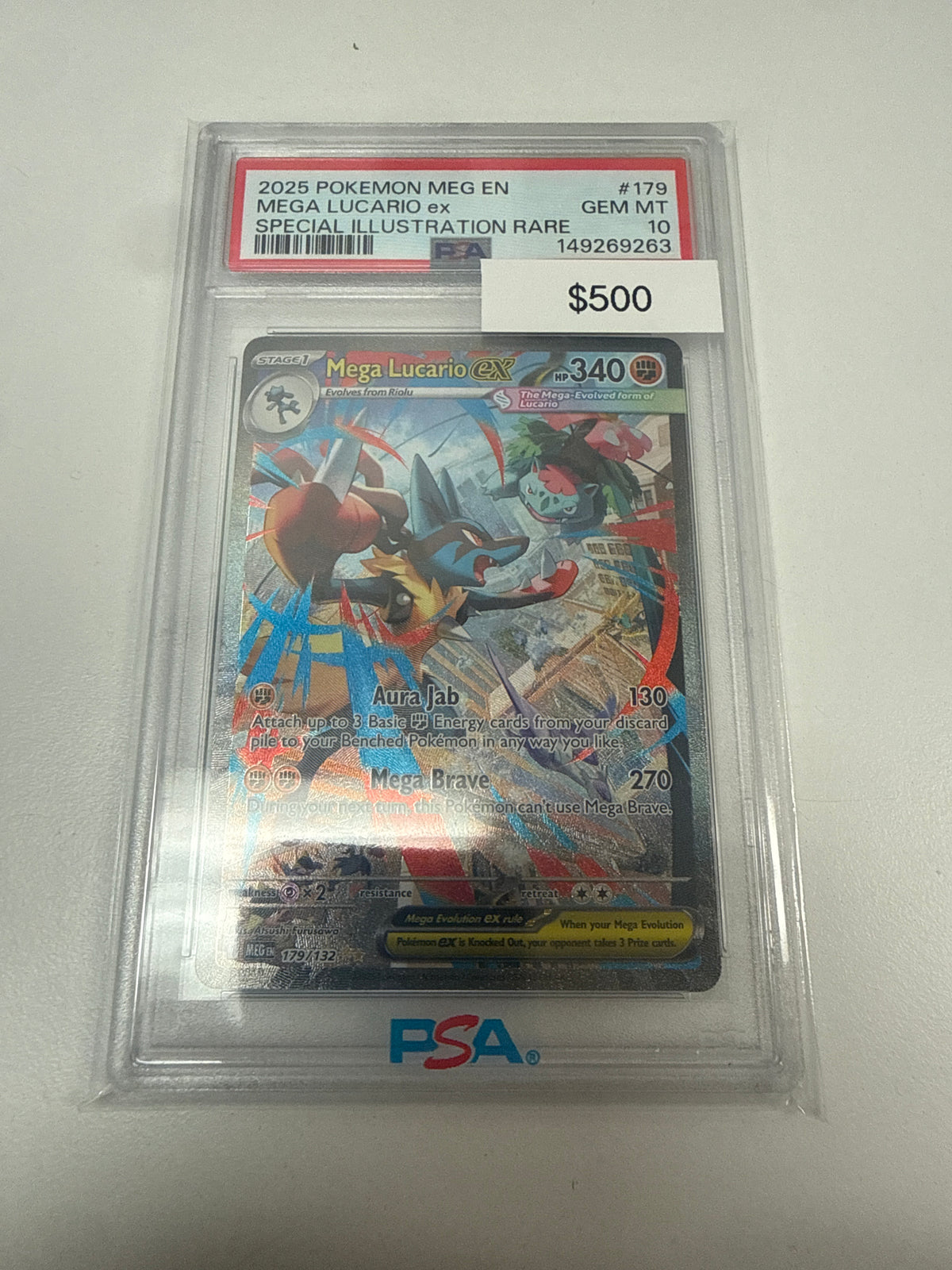 Pokemon Mega Lucario PSA 10