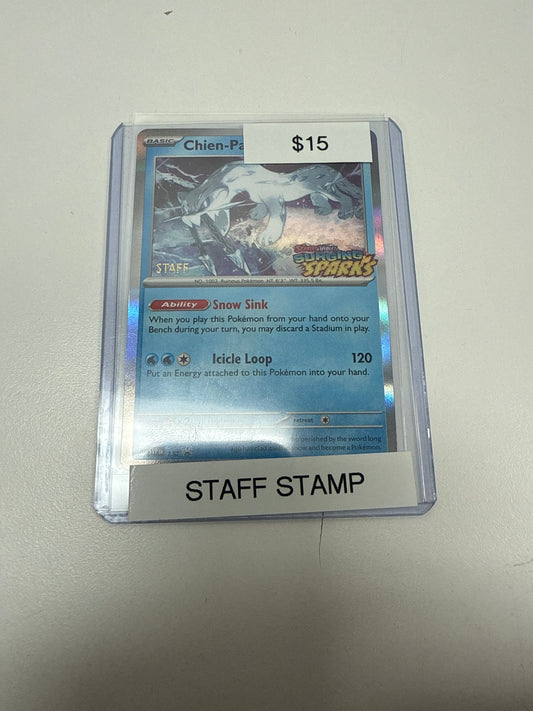 Surging Sparks Chien-Pao Staff Stamp #152