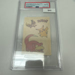 Pokemon Tattoos Slowpoke, Eevee, Pikachu #10 PSA 8