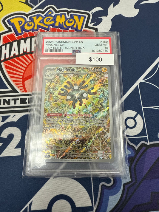 Pokemon Magneton Black Star ETB Promo #159 PSA 10
