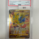 Pokemon SWSH Base Set Zacian V Secret Rare #211 PSA 10