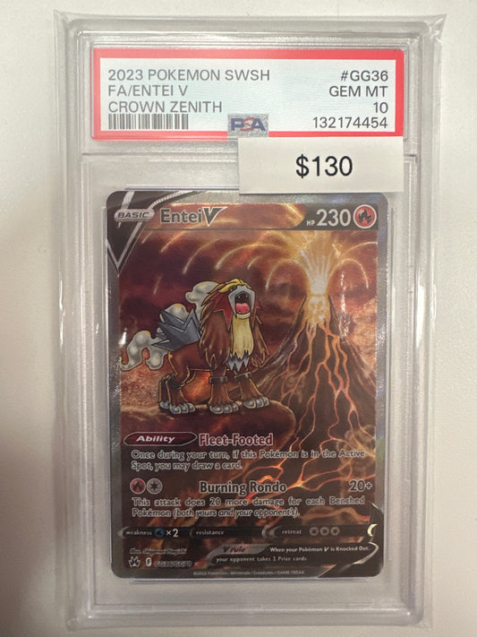 Pokemon Entei V GG36/GG70 PSA 10