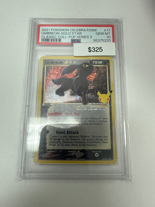 Pokemon Celebrations Umbreon Star #17/17 PSA 10
