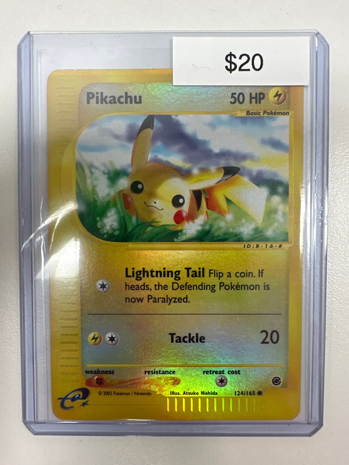 pikachu expedition pokemon card Reverse Holo 124/165 [1] Lightning Tail Name:Forces of the Imperium Track Pokemon Heroes Tin Gabite de Cintia
