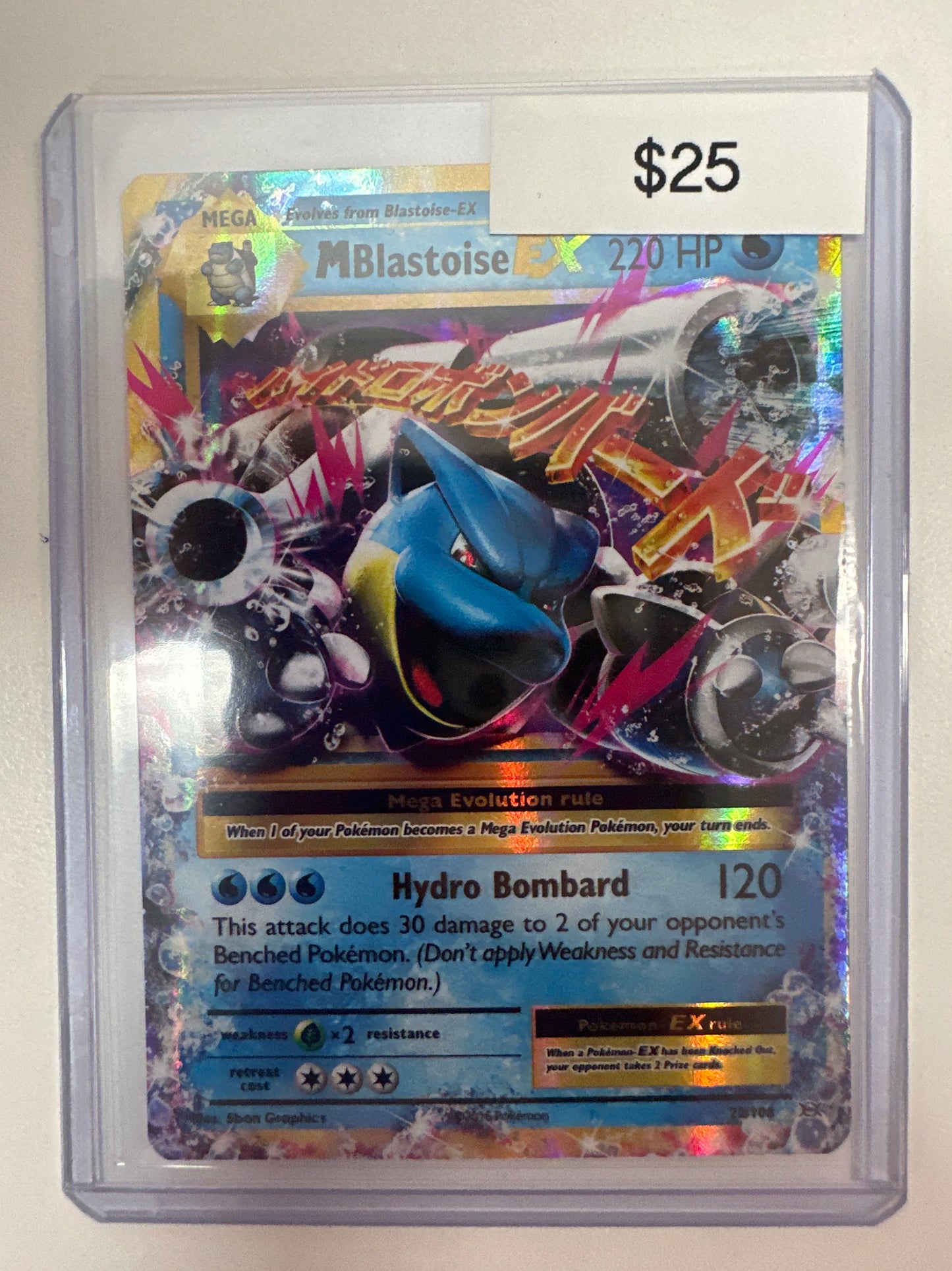 Pokemon M Blastoise EX 22/108