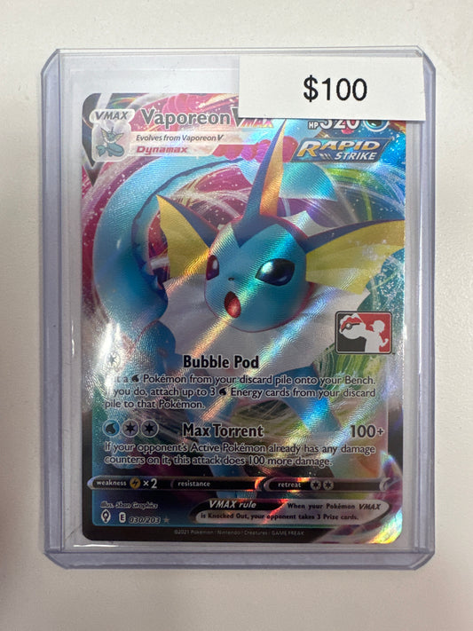 Pokemon League Promo Vaporeon Vmax 030/203