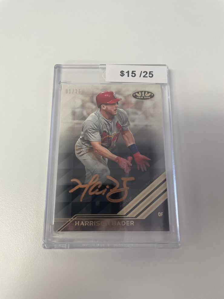 2018 Tier One Harrison Bader Auto /25