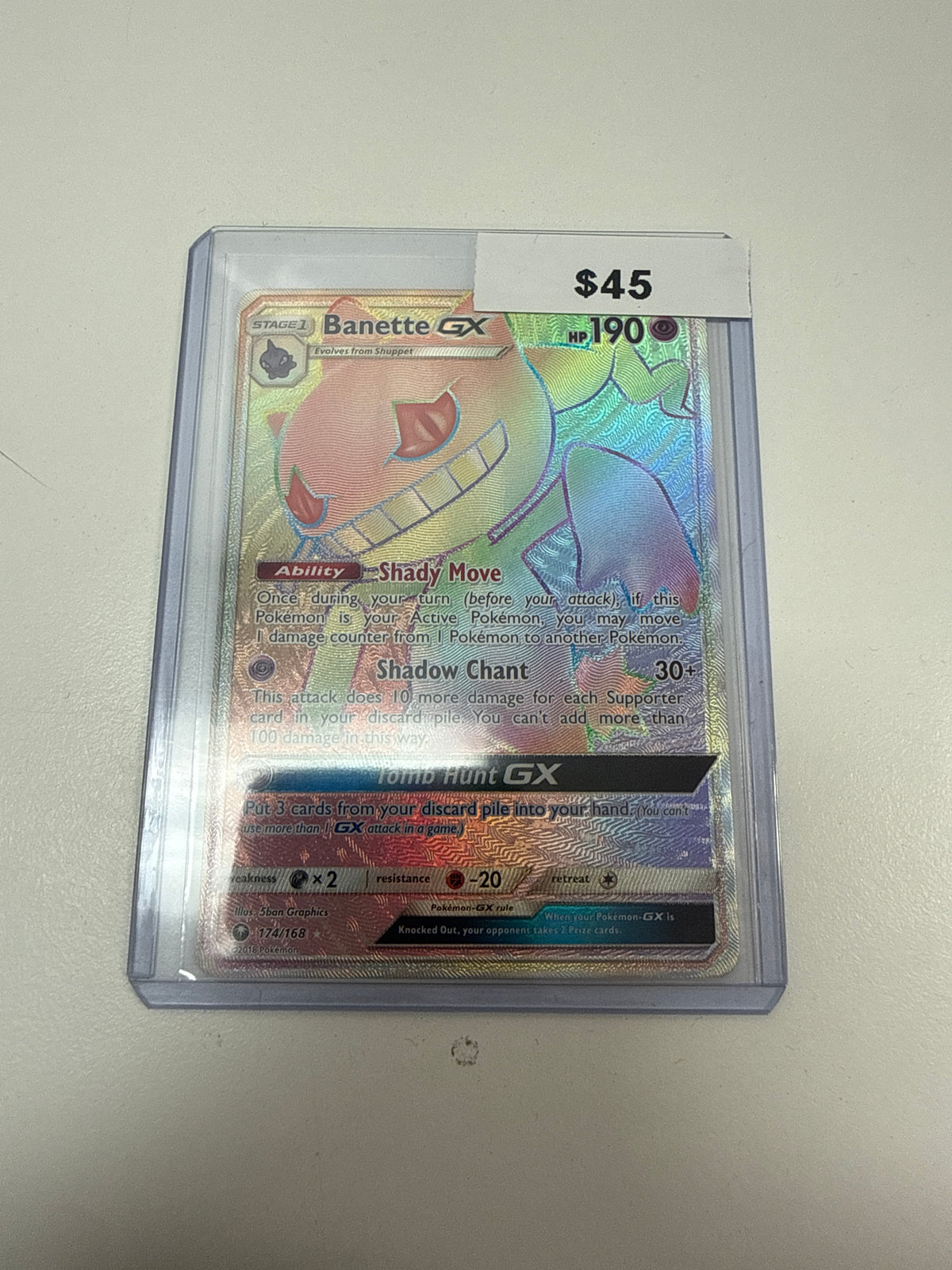 Pokemon Banette Gx Secret #174/168
