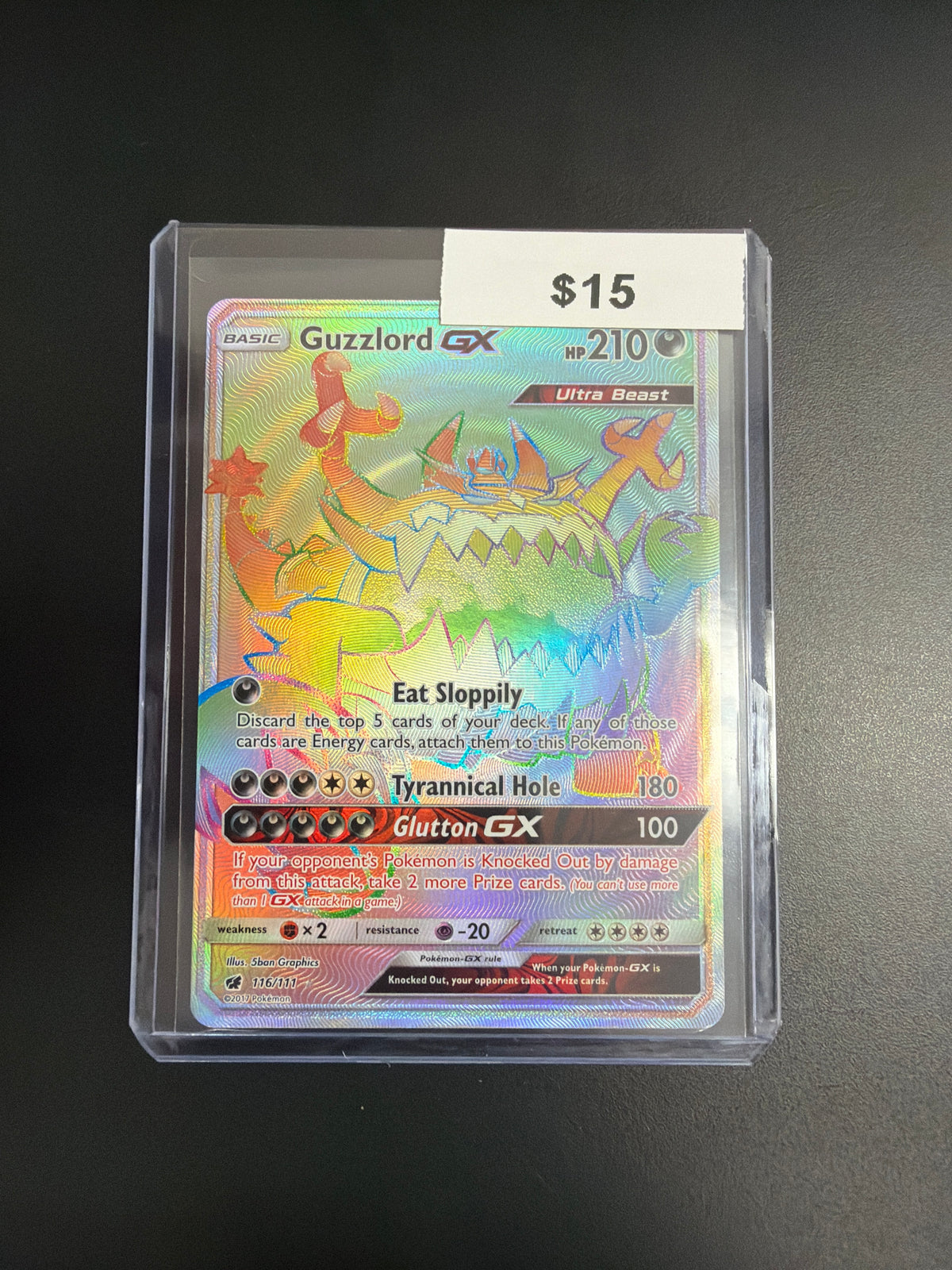 Pokemon Guzzlord GX Secret 116/111