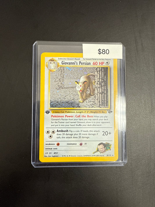 Pokémon Giovanni Persian 1st Ed. 8/132