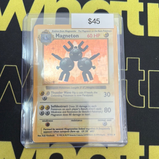 Pokémon Base Set Magneton Holo 9/102